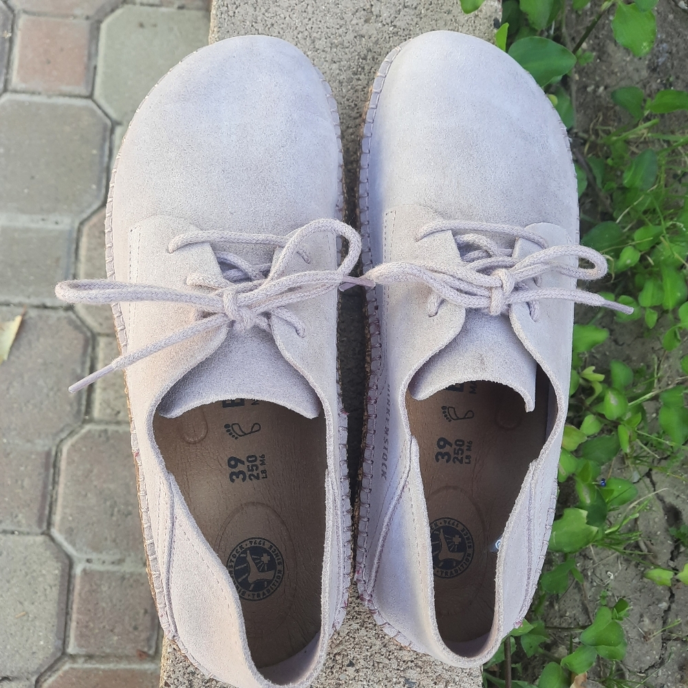 Birkenstock Gary Lace-Up Lavender Suede Women's Shoes Size 39 8 - Picture 6 of 12